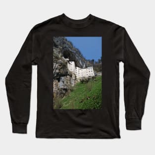 Looking Upwards to Predjama Grad Long Sleeve T-Shirt